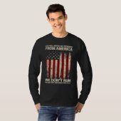 T-shirt You Will Never See Refugees From America US Patrio (Devant entier)