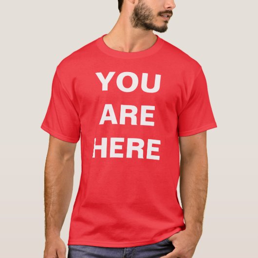 T-SHIRT YOUAREHERE (Devant)