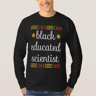T-shirt Young Black And Educated African Scientist Black H