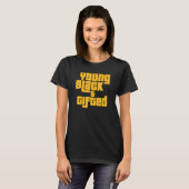 T-shirt Young Black Ed African Pride Black History (Devant entier)