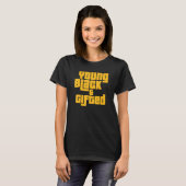 T-shirt Young Black Ed African Pride Black History (Devant entier)