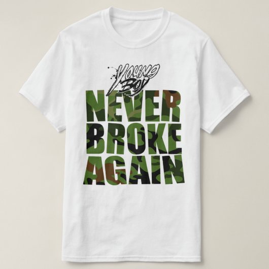 T-shirt Young Buck ne s'est plus jamais cassé (Design devant)