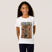 T-Shirt Young Deer mignonne Faune Bébé animal sauvage (Devant entier)