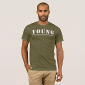 T-shirt YOUNG Despite My Efforts to Grow Older Mamdani (Devant entier)