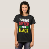 T-shirt Young ed And Black African Pride Black History Mon (Devant entier)