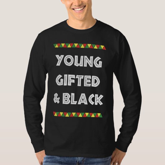 T-shirt young ed and black Black History (Devant)