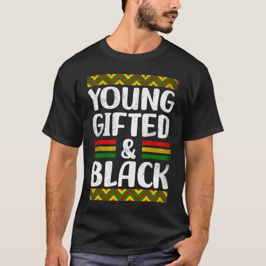 T-shirt Young ed And Black History African Pride Men Women (Devant)