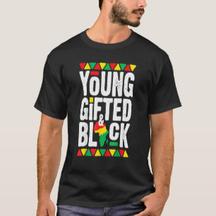 T-shirt Young Ed Black African Pride Histoire Mois Magie