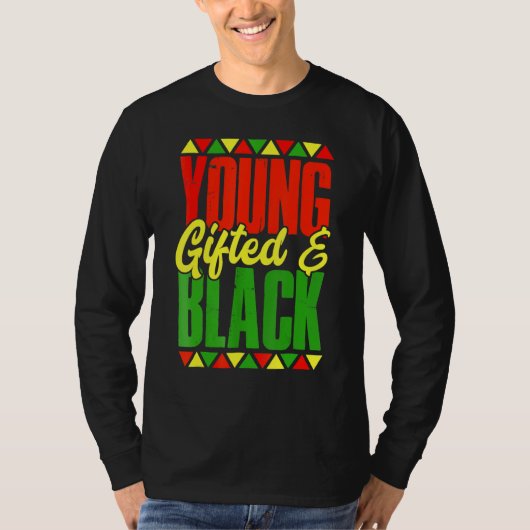 T-shirt Young Gifted And Black Black History Month African (Devant)