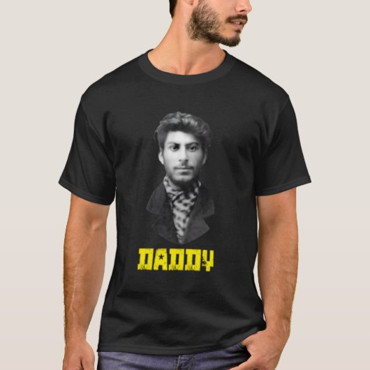 T-shirt Young Joseph Stalin Daddy Ussr socialiste (Devant)