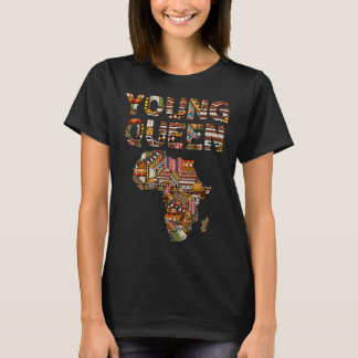 T-shirt Young Queen Black History African American Kente G