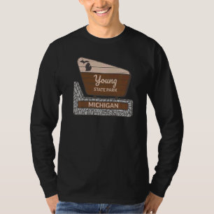 T-shirt Young State Park Michigan MI Affiches de bienvenue