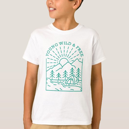 T-shirt Young Wild Free (Devant)
