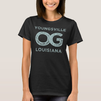 T-shirt Youngsville Louisiane Montrer Votre Ville D'Origin