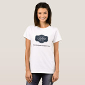 T-shirt Your Business Logo and Website Employees (Devant entier)