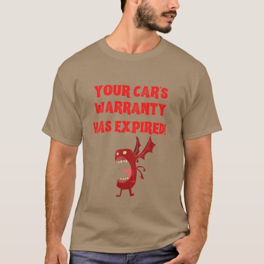 T-shirt Your Car Warranty retro gift boy (Devant)