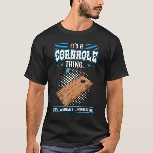 T-shirt Your Hole Is My Goal Cornhole (Devant)