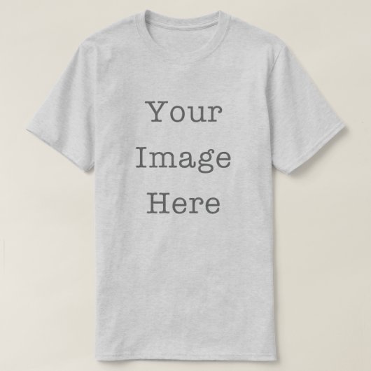 T-shirt Your Image Here Customizable Personalized Ash (Design devant)