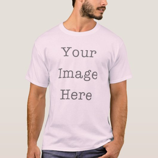 T-shirt Your Image Here Customizable Personalized Pink (Devant)