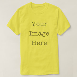 T-shirt Your Image Here Customizable Personalized Yellow