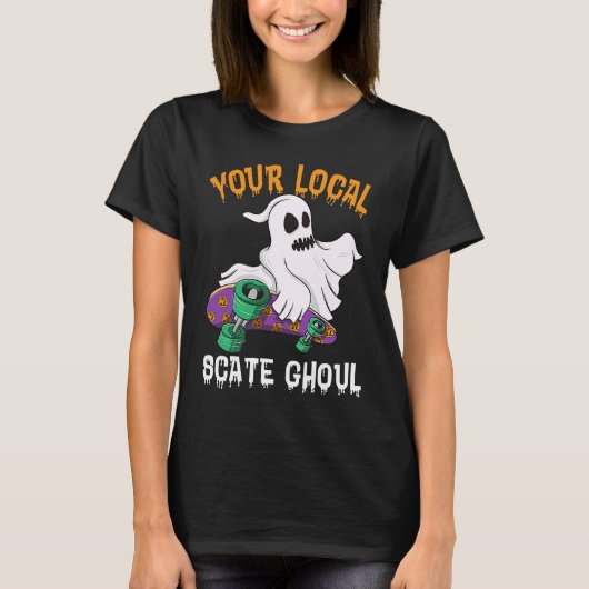 T-shirt Your Local State Chouls Men Ghost Scary Halloween (Devant)