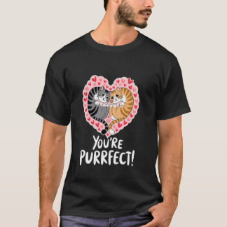 T-shirt You're Purrfect Valentine's Day Couple Hobby Cat