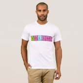 T-shirt Youssef nom de table périodique (Devant entier)