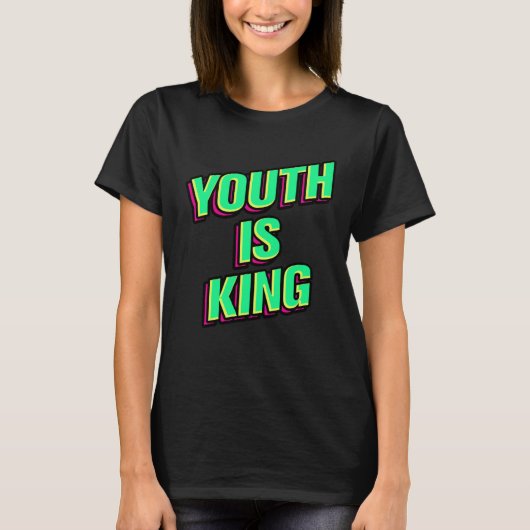 T-shirt Youth Is King (Devant)