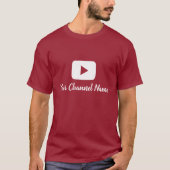 T-shirt Youtube Channel Youtuber Vlogger (Devant)
