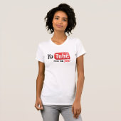 T-shirt YouTube Cubano (Devant entier)