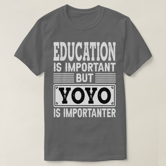 T-shirt YoYo Est Importateur Funny Kids Jouet YOYO Vieux J (Design devant)