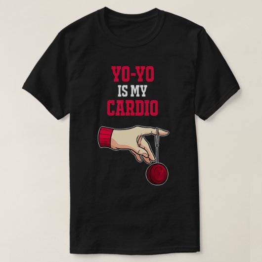 T-shirt Yoyo est My Cardio Funny Hobby Retro 90s (Design devant)