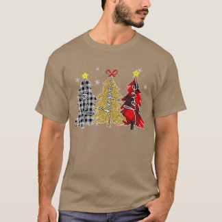 T-shirt yqQG Leopard Faith Joyeux Noël Arbre de Noël Chris