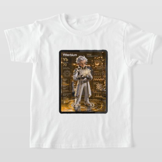 T-shirt Ytterbium (Yb) – Collection ATOMIVRA™ (Poser)
