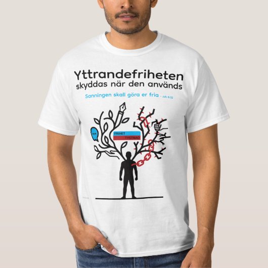 T-shirt — Yttrandefrihet (Devant)