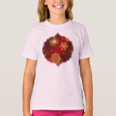 T-shirt Yuletide Opulence : Threads dorés de Noël (Devant)