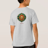 T-shirt Yuletide Opulence : Threads dorés de Noël (Dos)