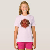 T-shirt Yuletide Opulence : Threads dorés de Noël (Devant entier)