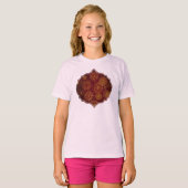 T-shirt Yuletide Opulence : Threads dorés de Noël (Devant entier)