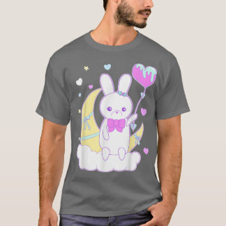 T-shirt Yume Kawaii Mode Nu Pastel Goth Big Bunny sur
