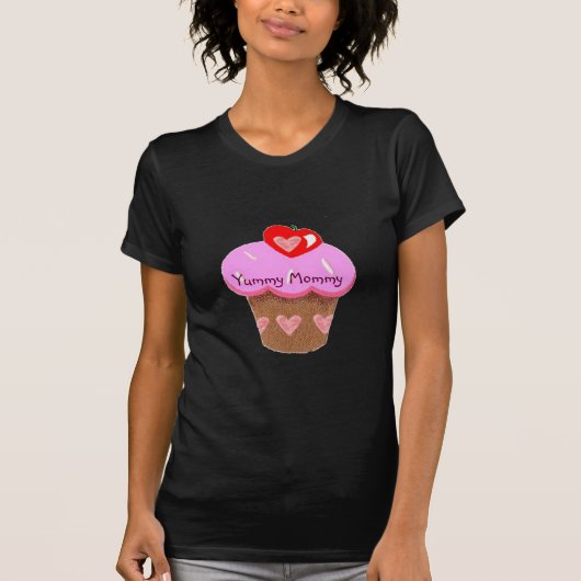 T-shirt Yummy maman, Cupcake pour maman (Devant)