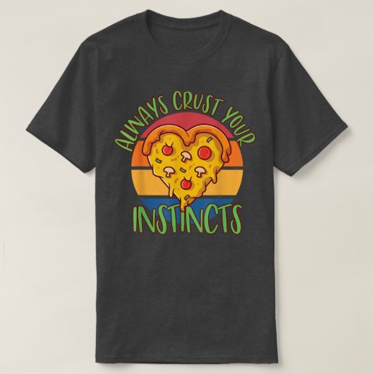 T-shirt Yummy pizza tarte snacks mozzarella fromage savour (Design devant)