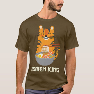 T-shirt Yummy Ramen nouilles s Adorable Chat Ramen King