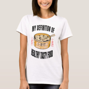 T-shirt Yummy Xiaolongbao Femmes en santé Blanc