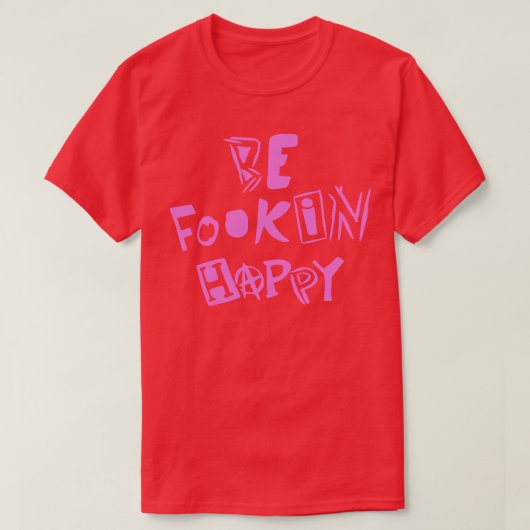 T-shirt YungBlud Be Fookin Happy (Design devant)