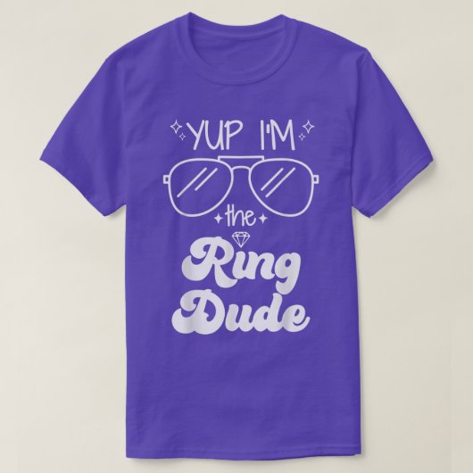 T-shirt Yup Im Ring Dude Ring Bearer Funny Mariage Par (Design devant)