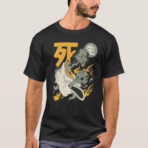 T-shirt Yurei Ghost Rotten Crâne cadavre Japonais Mort Fol