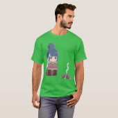 T-shirt Yuru Camp Feu de camp Rin (Devant entier)