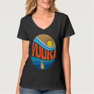 T-shirt Yuuki  Coucher de soleil vintage Yuuki Tie Dye Gro