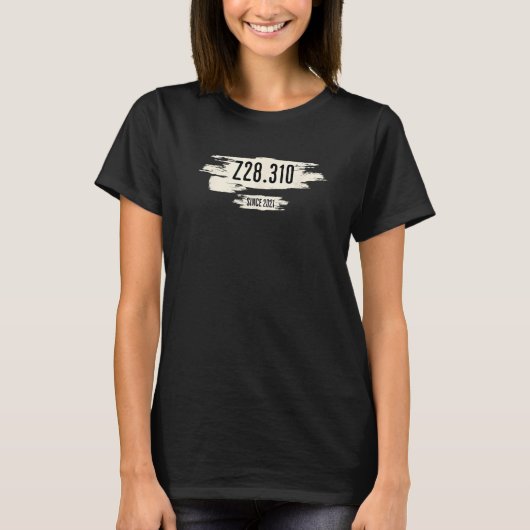 T-shirt Z28 310 non vacciné pour le code COVID 19 sur la p (Devant)